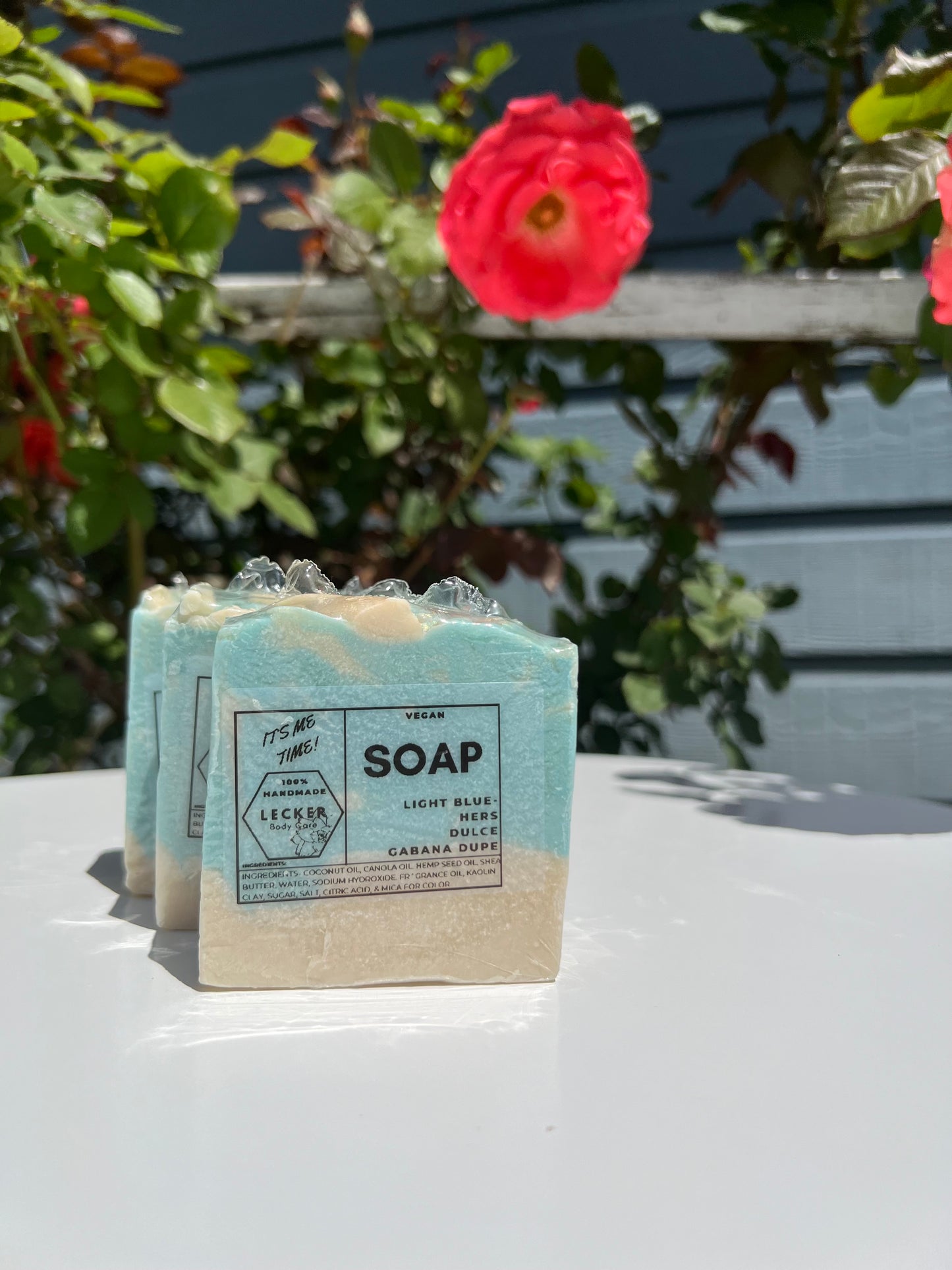 Light Blue-Hers Dulce Gabana dupe- Handcrafted Soap
