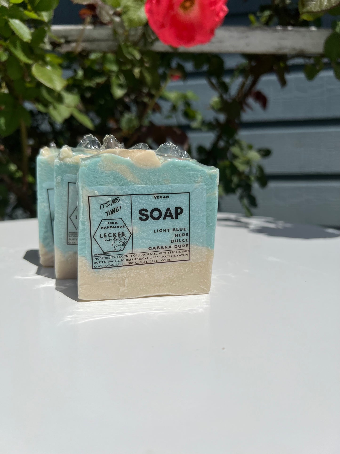 Light Blue-Hers Dulce Gabana dupe- Handcrafted Soap