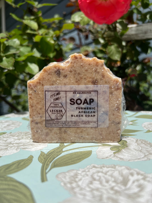 Turmeric African Black Soap- Handcrafted Face Soap