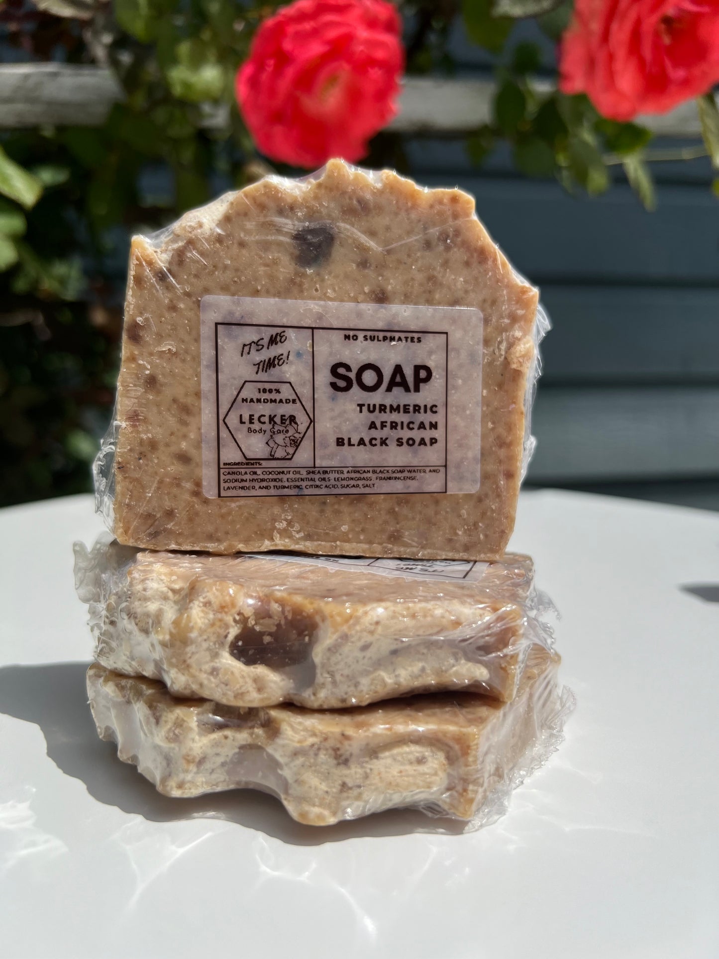 Turmeric African Black Soap- Handcrafted Face Soap