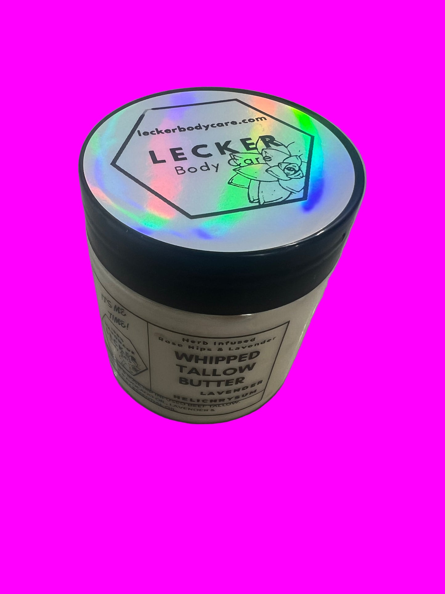 Whipped Tallow Butter with Rosehips & Lavender- Scented Helichrysum & Lavender Essential Oils