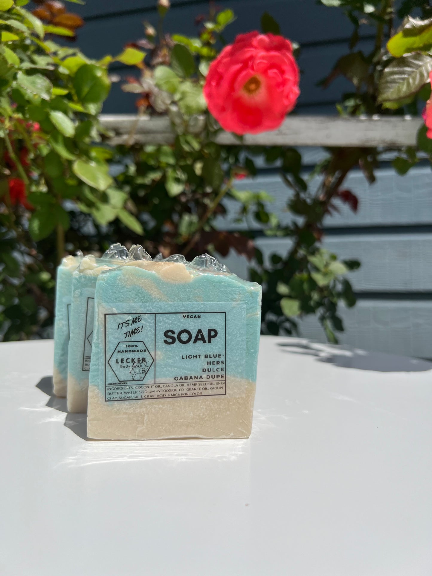 Light Blue-Hers Dulce Gabana dupe- Handcrafted Soap