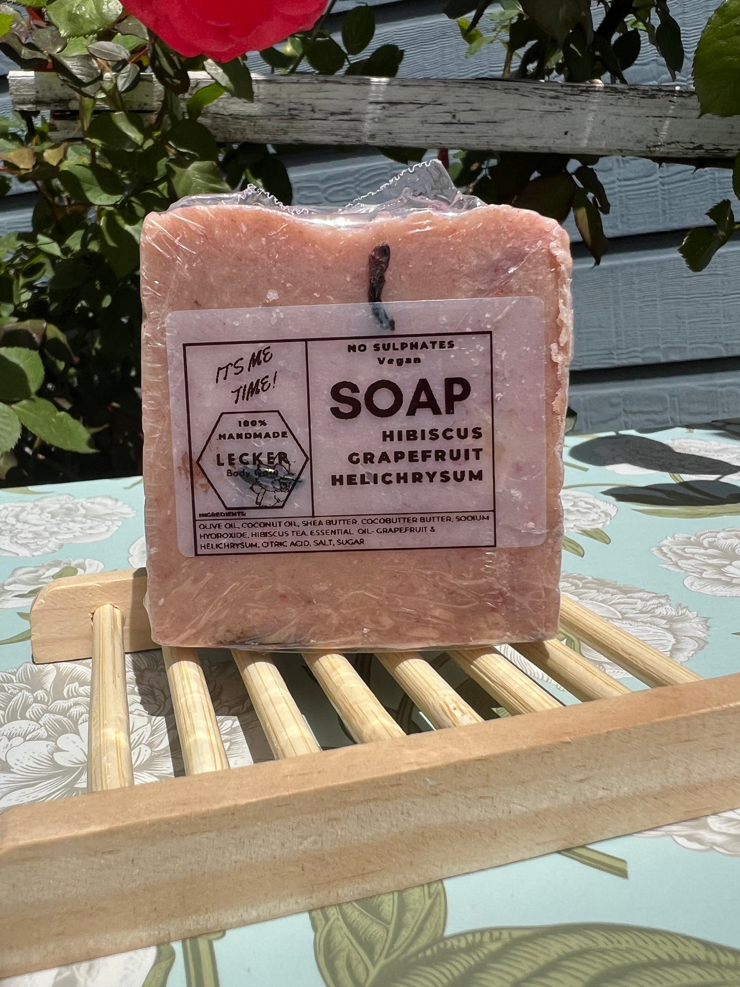 Hibiscus Grapefruit & Helichrysum - Handcrafted Face Soap