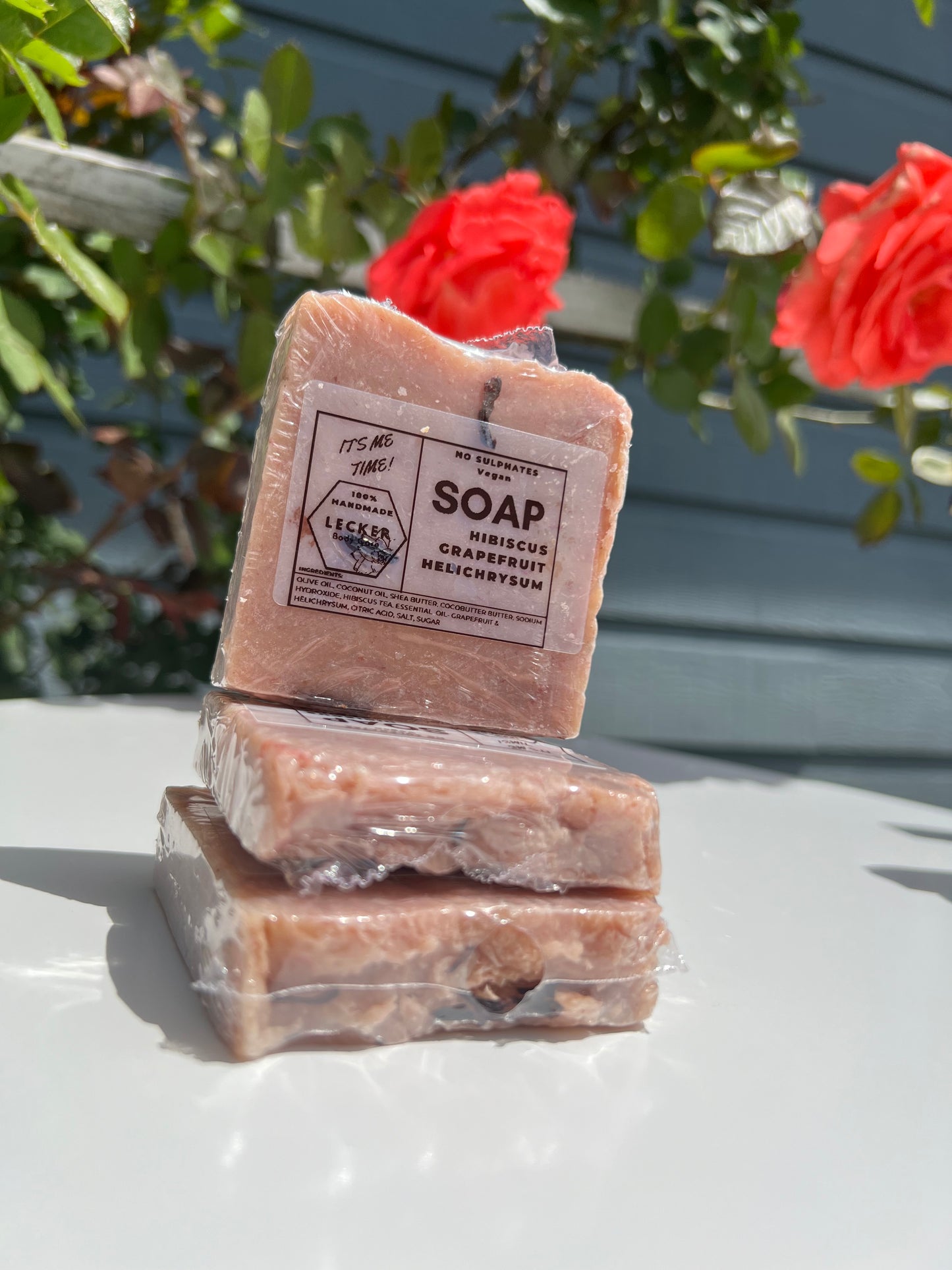 Hibiscus Grapefruit & Helichrysum - Handcrafted Face Soap