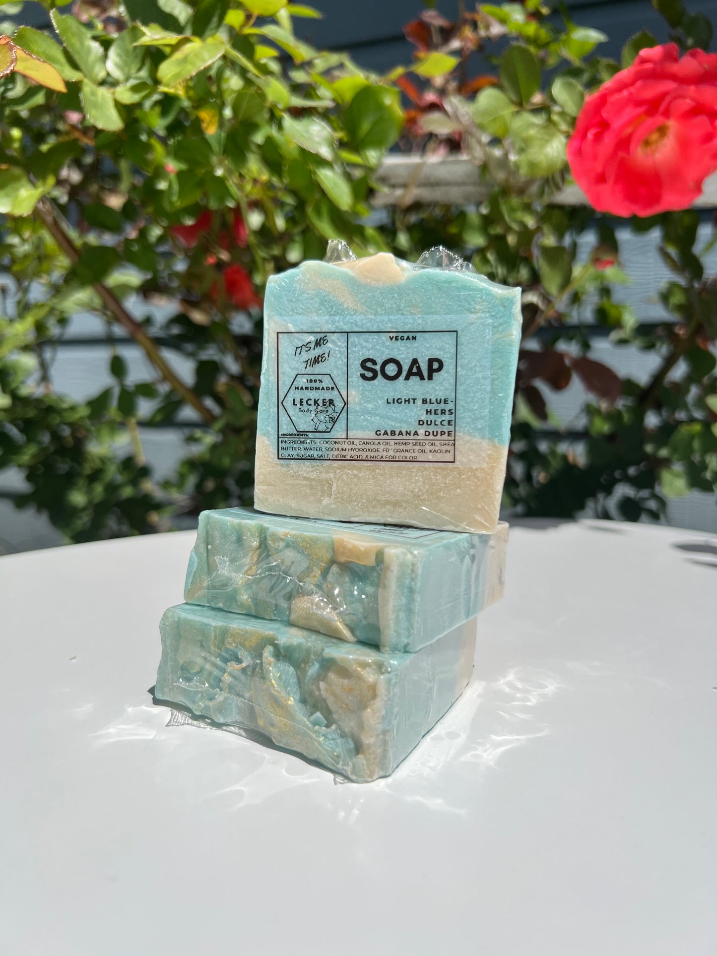 Light Blue-Hers Dulce Gabana dupe- Handcrafted Soap