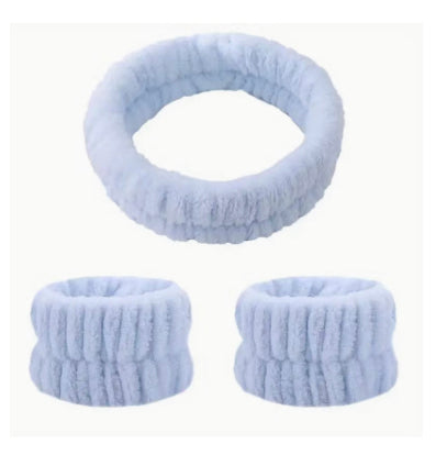 Make up fuzzy head bands with wristband-Hair